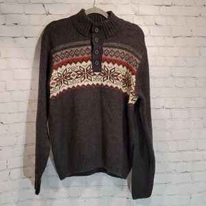 Vintage Tricots St Raphael acrylic snowflake sweater